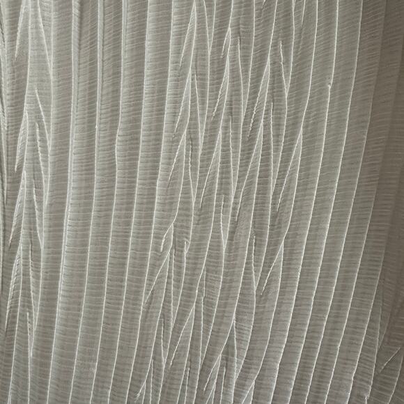 ZARA | White High Neck Pleated Smocked Blouse | Size Medium - Picture 8 of 9